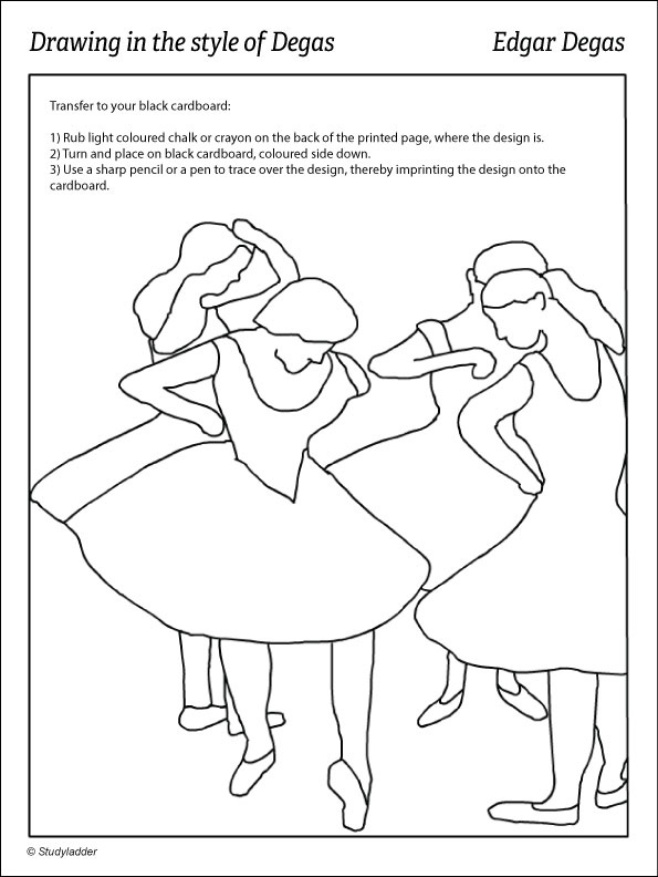 Degas Painting Activity Sheet - Studyladder Interactive Learning Games