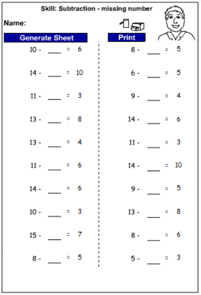 subtraction-with-missing-numbers-worksheets