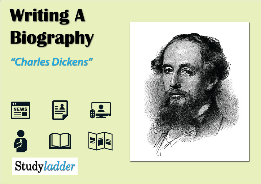 write a biography sketch of charles dickens