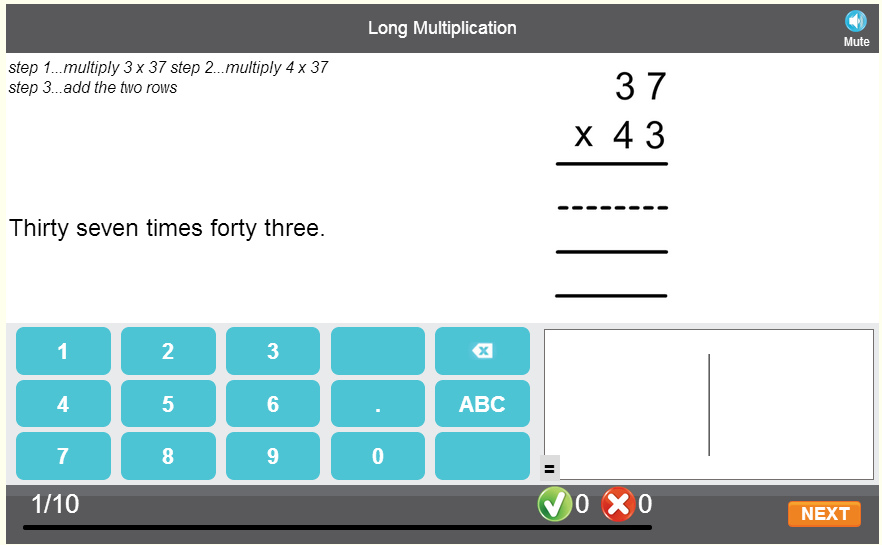 Long Multiplication (came from red stripe 1)