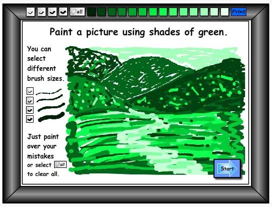Painting With Shades of Green