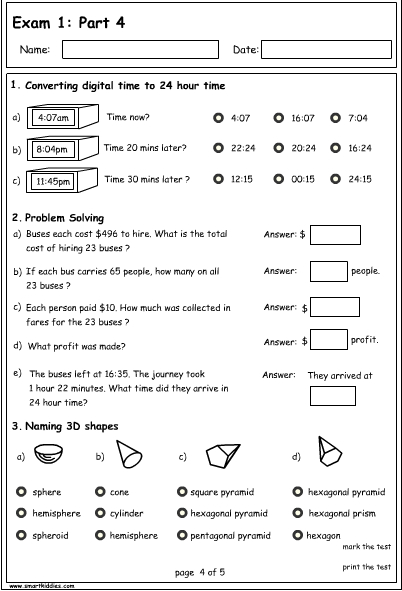 Exam 1 : part 4