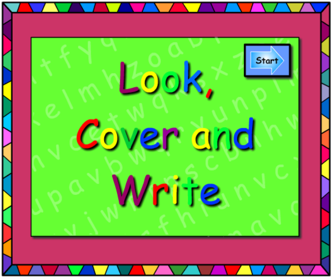 Words -Look Cover Write