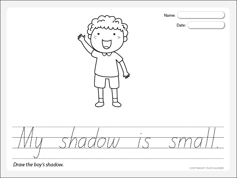 Handwriting Sheet 4 - Studyladder Interactive Learning Games