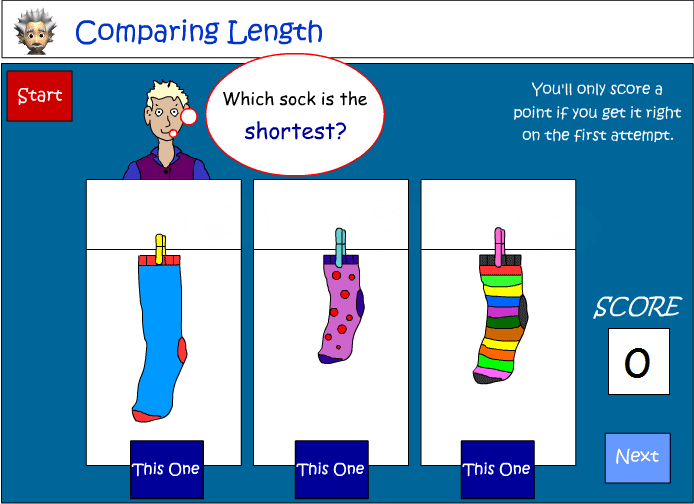 Compare length - the language of length