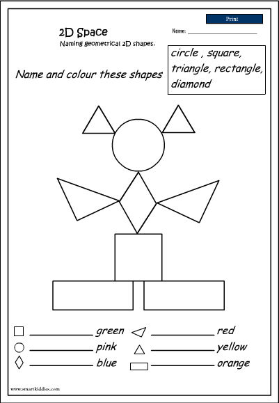 making different images of shapes using colour papers triotechnoblog