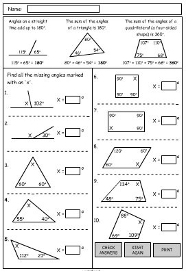 problem solving with angles