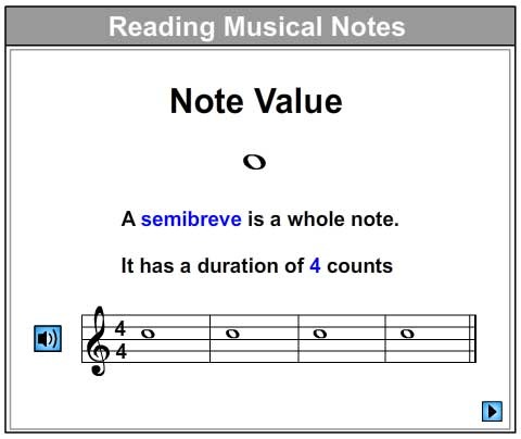 Note Value Lesson - Studyladder Interactive Learning Games