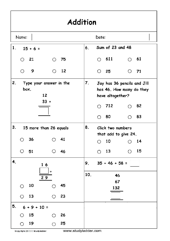 problem solving for grade 3 addition