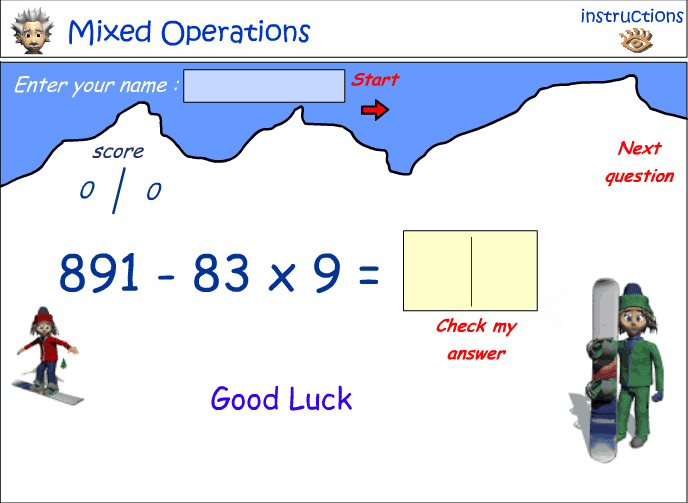 Mixed number operations - combination 16