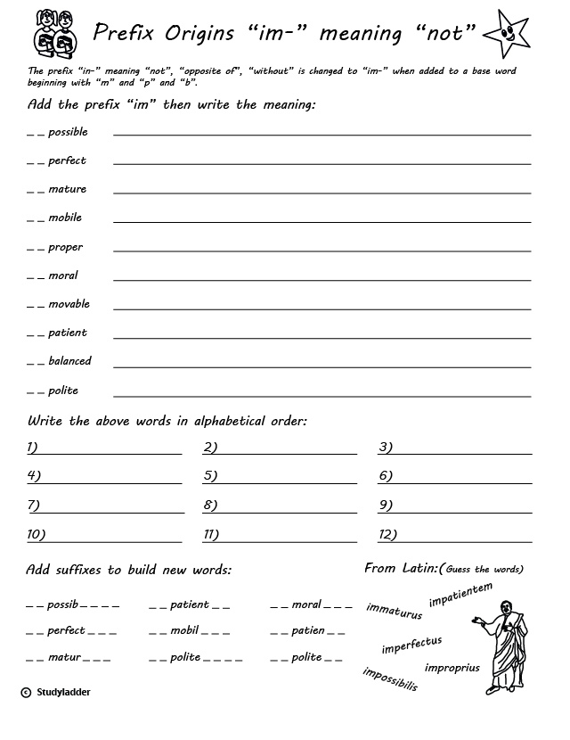 Prefix im Studyladder Interactive Learning Games