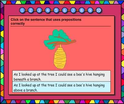Prepositions Vocabulary Builder