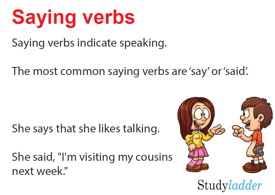 Saying Verbs