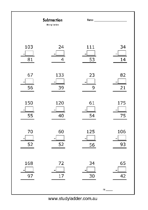 Subtracting two digit numbers (problem solving) - Studyladder