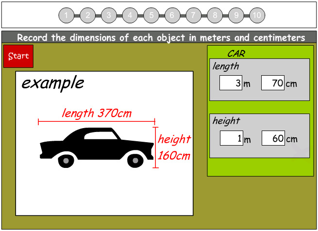 recording Length in Meters and Centimeters