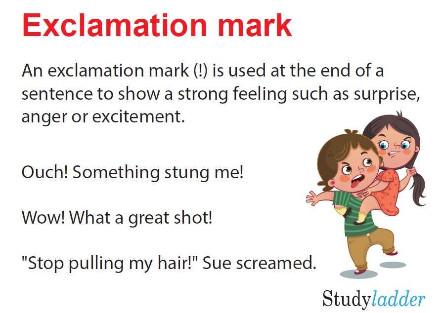 Exclamation Marks Studyladder Interactive Learning Games