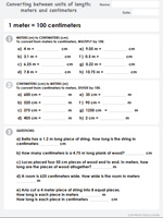 converting between units of length mathematics skills online