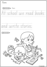 Writing - printables and English for Kinder
