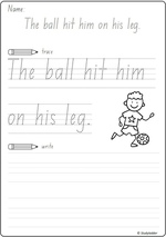 Writing - printables and English for Kinder