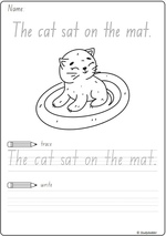 Writing - printables and English for Kinder