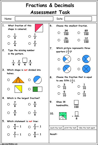 year 4 fraction problem solving