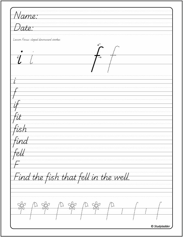 Letters i and f: using joins - Studyladder Interactive Learning Games