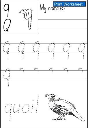 letter q handwriting sheet studyladder interactive