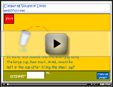 Comparing the volume of liquids no.2 tutorial - Studyladder Interactive ...