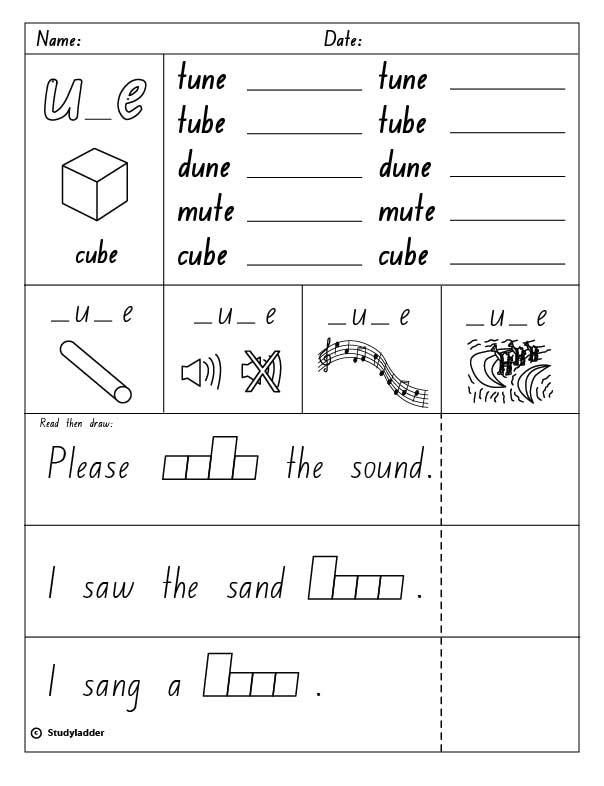 bossy e long u sound studyladder interactive learning games