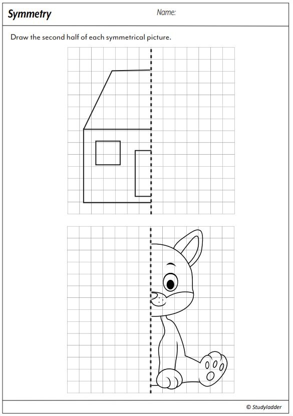 Drawing Symmetrical Pictures Studyladder Interactive Learning Games