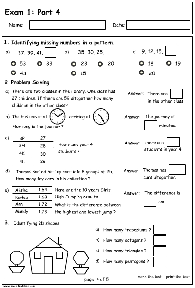 Exam 1 : Part 4