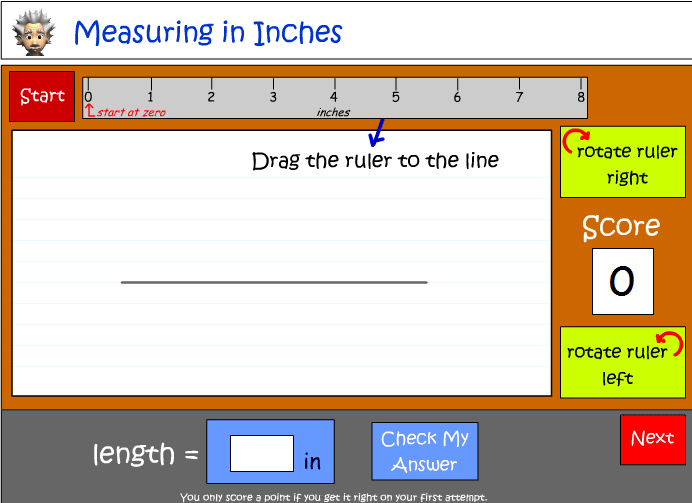 Measuring in inches