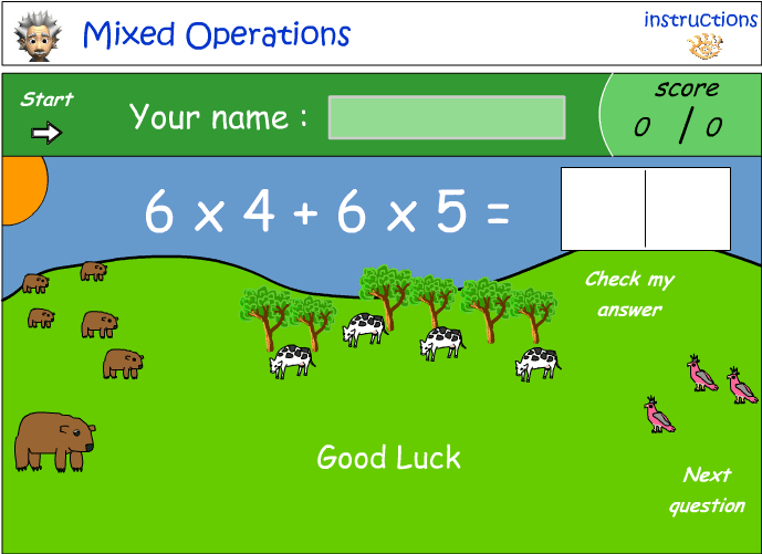 Mixed number operations - combination 7