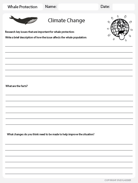 Environmental Issues: Climate Change Worksheet - Studyladder