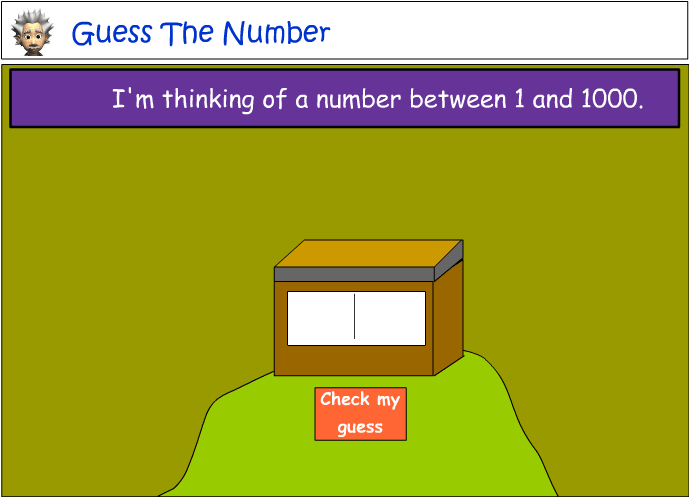 Number guessing game - numbers to 1000