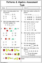 Continuing number sequences including fractions and decimals