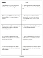 Problem Solving Printables and Mathematics for All Grades