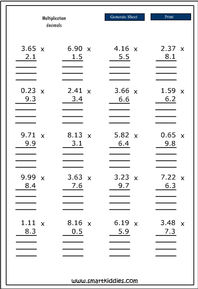 Long multiplications of decimals - Studyladder Interactive Learning Games