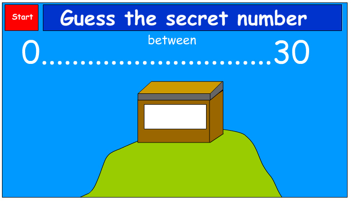 Number guessing game - Higher or lower (numbers up to 30) (