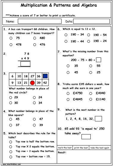 patterns and algebra problem solving