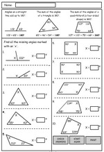 Angles Problem Solving, Mathematics skills online, interactive activity ...