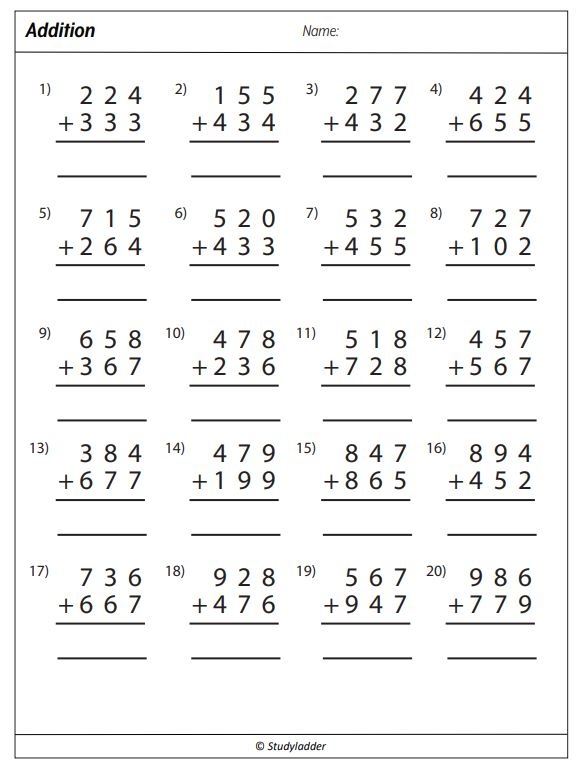 my homework lesson 7 add three digit numbers answer key