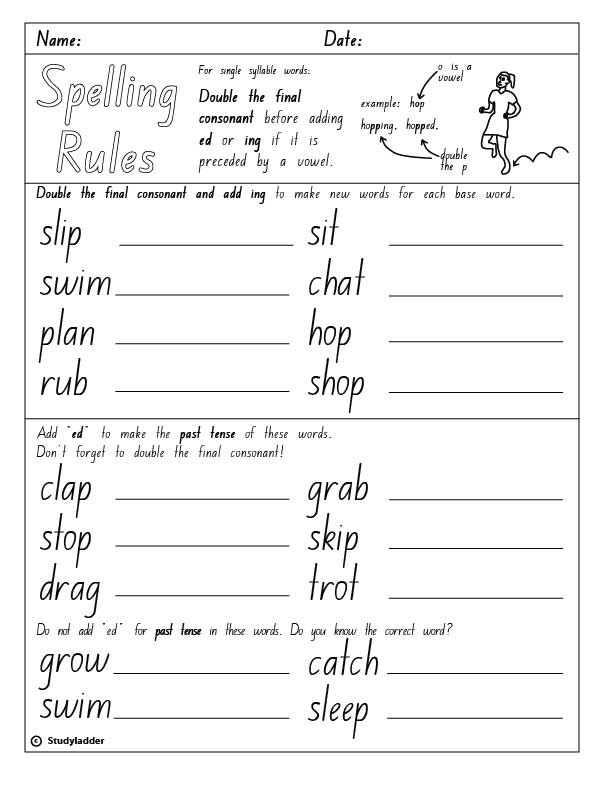 Spelling Activities Worksheets Free<br/>