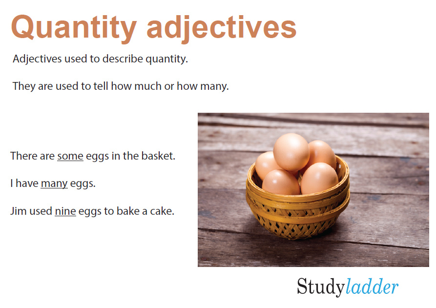 Quantity Adjectives Studyladder Interactive Learning Games