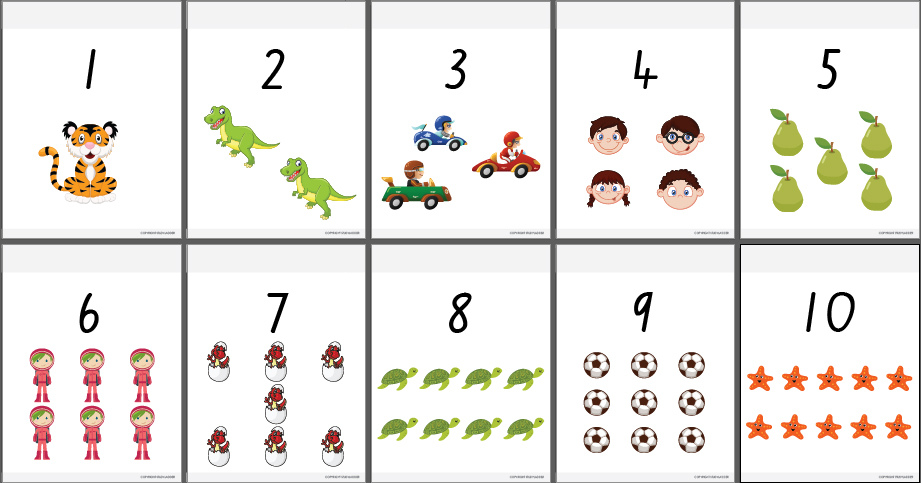 Numbers 1 10 Posters Studyladder Interactive Learning Games