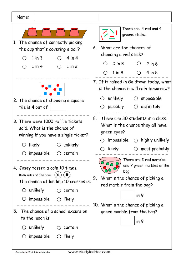 chance problem solving year 5