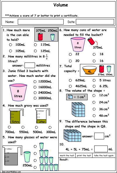 maths volume problem solving