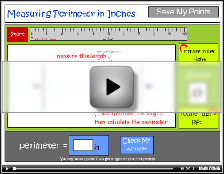 Measuring and calculating perimeter in inches tutorial