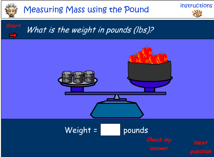 Measure using the pound