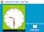 Reading a clock - half past the hour - part 2